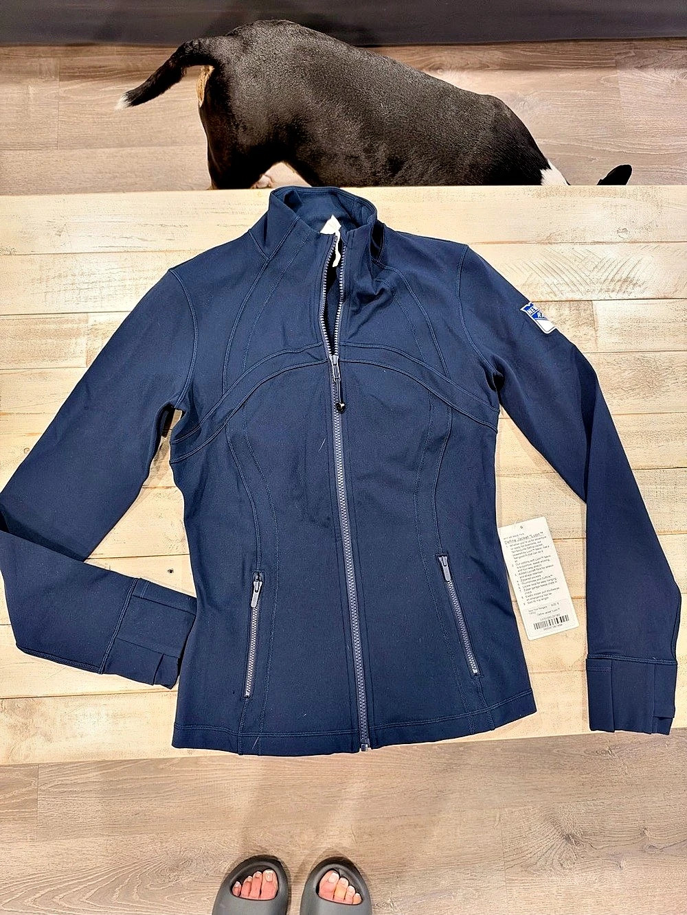 lululemon x New York Rangers Define Jacket Luon Navy Size 8 NWT